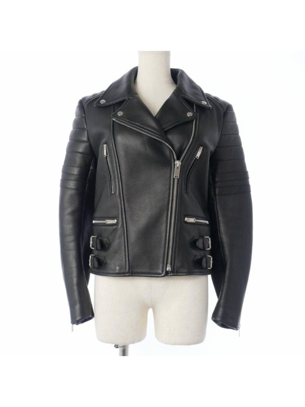 Celine Phoebe Philo Era Rider's Jacket Lambskin Black 38